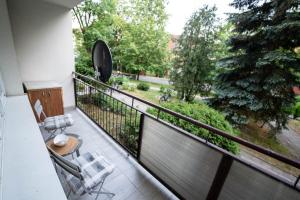 Balkon lub taras w obiekcie Giżycko- duże mieszkanie