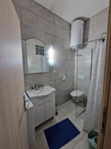 Ένα μπάνιο στο Apartments with parking space Senj - 21500