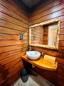 Phòng tắm tại Tà Đùng May Farm