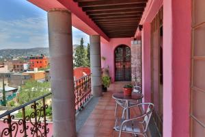 Balkón nebo terasa v ubytování Hotel Chocolate Suites