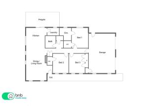 a floor plan of a house at Villa 88 - Stylish, Modern, Fresh & Light in Orange