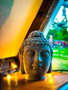 Glamping Chalet Deluxe cerca al centro de Villa de Leyva - By Serena Morena外面的花园