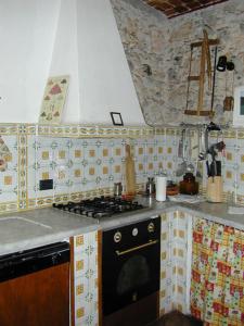 Ett kök eller pentry på Vecchia Locanda