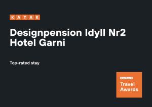 a sign that sayservation loyalty hotel gari at Designpension Idyll Nr2 Hotel Garni in Wernigerode