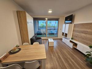 TV a/nebo společenská místnost v ubytování Apartment - O2 Arena Prague with parking