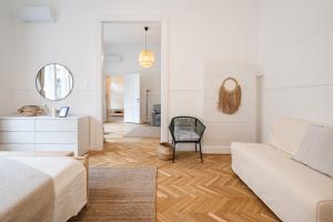 Postel nebo postele na pokoji v ubytování Scandinavian Design Apartment