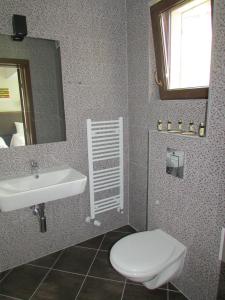 Koupelna v ubytování Trigrad Hotel