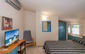 TV a/nebo společenská místnost v ubytování Hotel Apuana