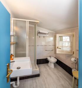 Koupelna v ubytování Hotel Apuana