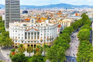 Výhľad na mesto Barcelona alebo výhľad na mesto priamo z hotela