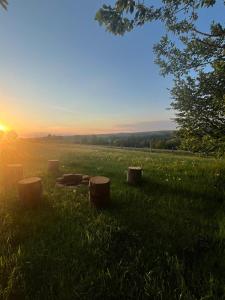 Amanecer o atardecer desde la casa vacacional o alrededores