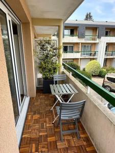 Μπαλκόνι ή βεράντα στο Appart cosy, balcon, parking