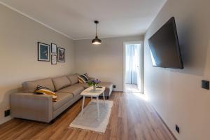 TV a/nebo společenská místnost v ubytování Kalda apartment