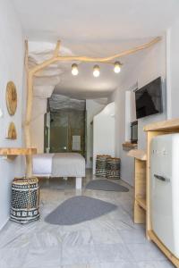 TV in/ali zabaviščno središče v nastanitvi Olympa Suites