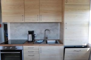 Kuchyň nebo kuchyňský kout v ubytování Eldhraun Holiday Home