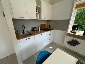 Kuchyň nebo kuchyňský kout v ubytování Vakantiebungalow Ruiterplaat