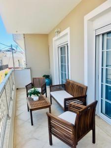 Μπαλκόνι ή βεράντα στο Kyra's Central Flat