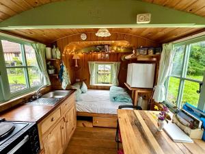 Köök või kööginurk majutusasutuses Old Shep's Shepherds Hut