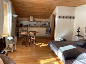 Voodi või voodid majutusasutuse Relais de la Baume toas