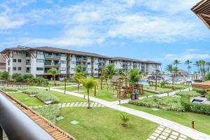 una vista del resort dal balcone di La Fleur Polinésia a Porto De Galinhas