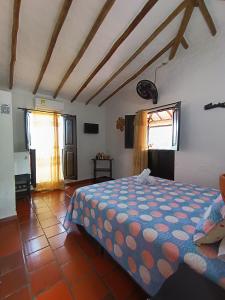 Hotel Campestre Casona del Camino Real客房内的一张或多张床位