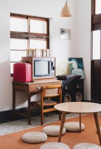 TV o dispositivi per l'intrattenimento presso 東衛參捌 陶藝旅店