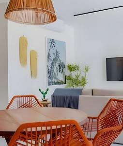 TV a/nebo společenská místnost v ubytování Apartamento de Luxo em Tatuamunha - A 20 Metros do Mar