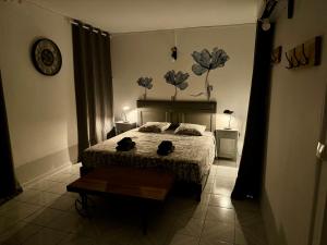 Ein Bett oder Betten in einem Zimmer der Unterkunft Villa 4 ch 140 m2 avec vue sur mer et le tombolo