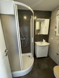 Koupelna v ubytování Apartments Vinko