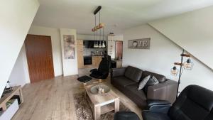 Kuchyň nebo kuchyňský kout v ubytování wunderschöne "Ferienwohnung-Simmerath" Eifel NordEifel Nationalpark