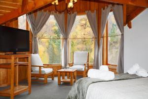Postel nebo postele na pokoji v ubytování Apart Hotel del Pellin