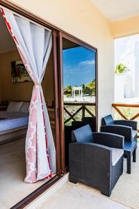 Balkón nebo terasa v ubytování Atenea Holbox