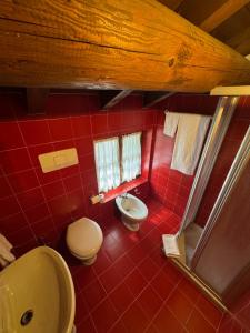 Koupelna v ubytování Hotel Miramonti