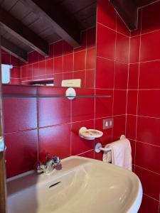 Koupelna v ubytování Hotel Miramonti