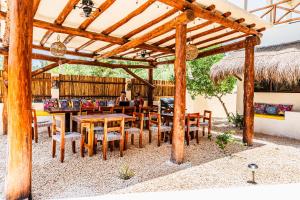 Restaurace v ubytování Atenea Holbox