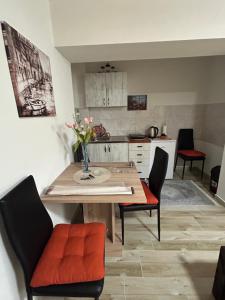 Kuchyň nebo kuchyňský kout v ubytování Apartman i Studio Nikolas