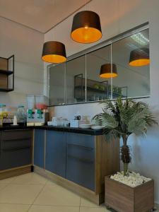 Kuchyň nebo kuchyňský kout v ubytování Hotel Skalla - MELHOR CUSTO BENEFICIO
