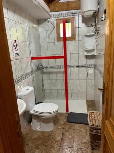 Koupelna v ubytování Casa Rural Quilla