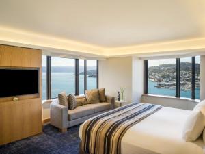 Cama ou camas em um quarto em InterContinental Wellington by IHG