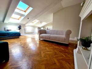 Posezení v ubytování WANNA SPA na Starym Mieście