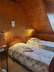 Postel nebo postele na pokoji v ubytování Gite 4 personnes Les Ecureuils