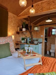 a living room with a white couch and a table at Little Oakhurst in Clitheroe +77 photos
