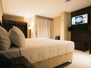 Zielo Hotel tesisinde bir odada yatak veya yataklar