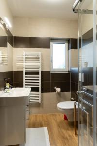 Kúpeľňa v ubytovaní Apartmány Kohoutek a Slepička v Novohradských horách
