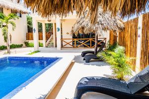 Bazén v ubytování Atenea Holbox nebo v jeho okolí