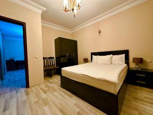 Voodi või voodid majutusasutuse Hotel Tsereteli toas