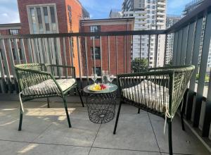 Balkón alebo terasa v ubytovaní Doki STARling Apartment