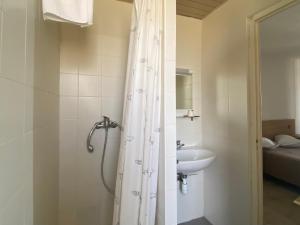 Koupelna v ubytování Hôtel A RENA D'ORU