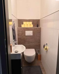 Koupelna v ubytování Sonnig zentral gelegene Wohnung