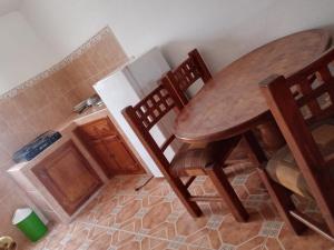 Kuchyň nebo kuchyňský kout v ubytování Hotel Cabañas Chalamu